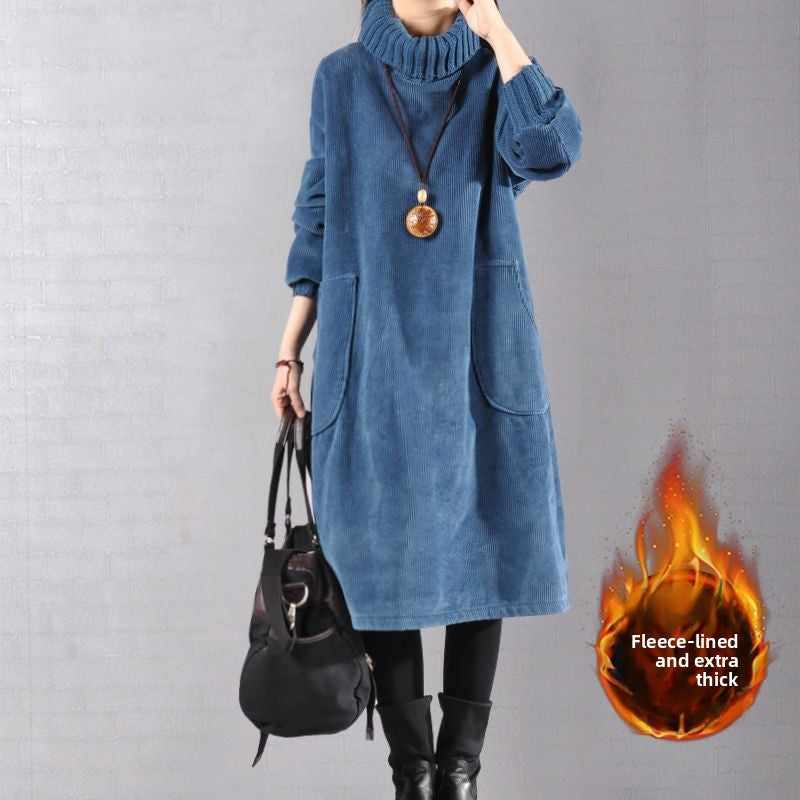 Midi Corduroy Dress