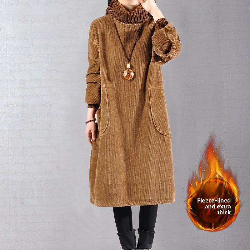 Midi Corduroy Dress