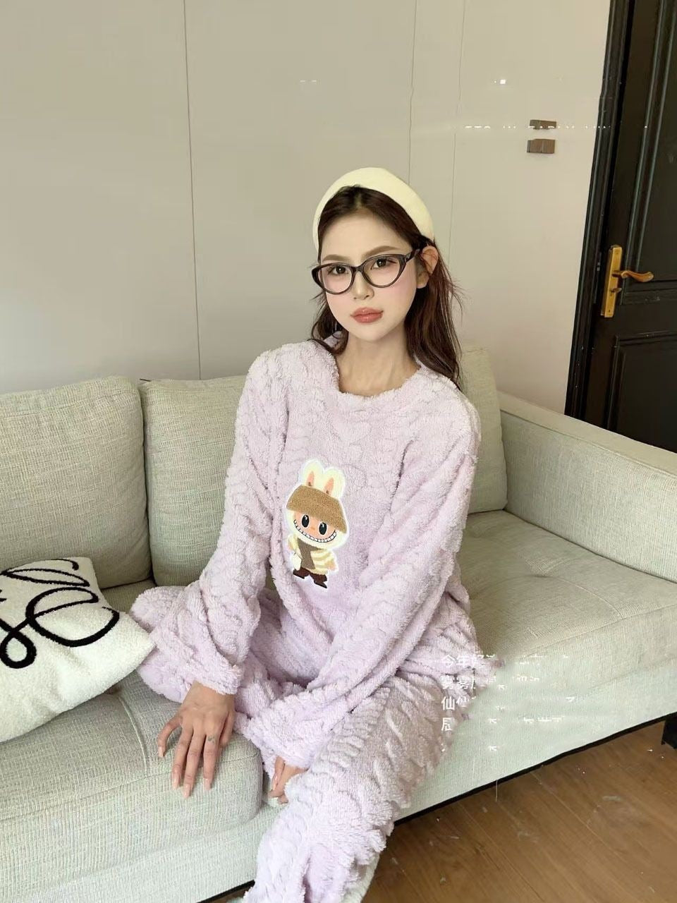 Thickened Warm Pajamas Set
