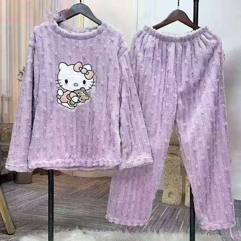 Thickened Warm Pajamas Set