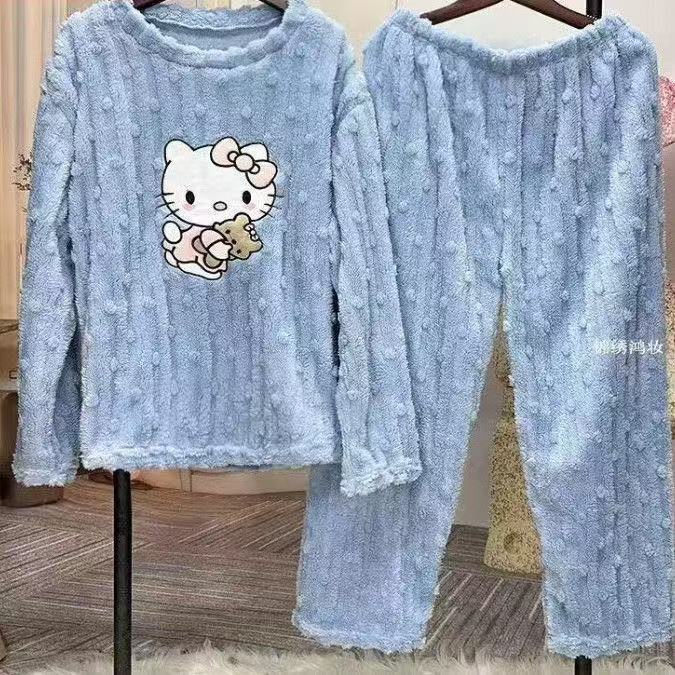 Thickened Warm Pajamas Set