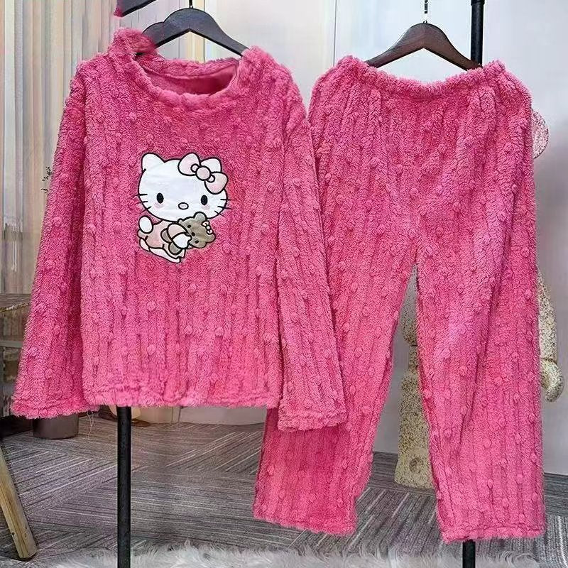 Thickened Warm Pajamas Set