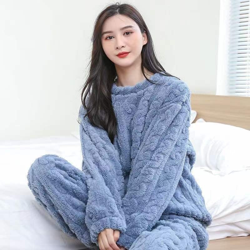 Thickened Warm Pajamas Set
