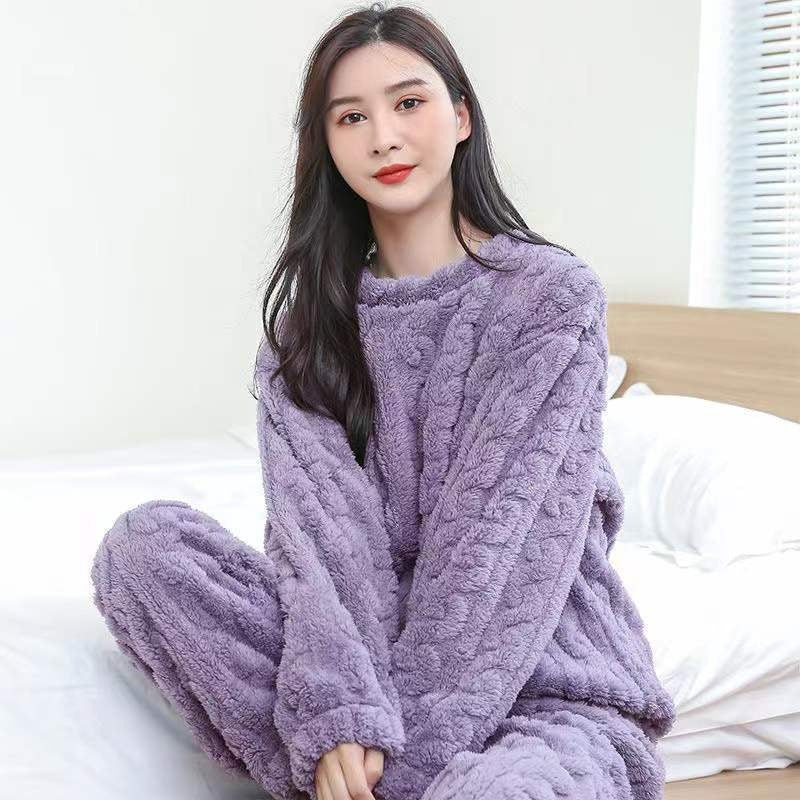 Thickened Warm Pajamas Set