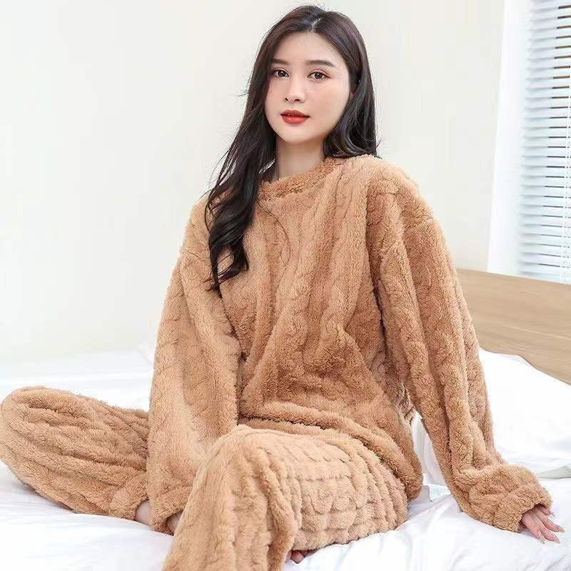 Thickened Warm Pajamas Set