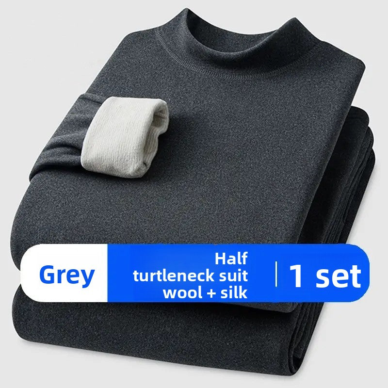 Semi-High Collar Thermal Underwear