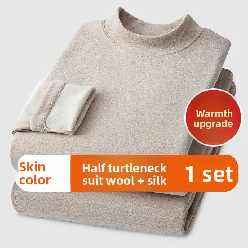 Semi-High Collar Thermal Underwear