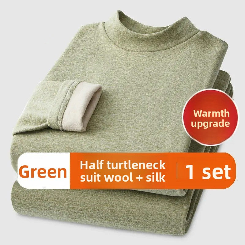 Semi-High Collar Thermal Underwear