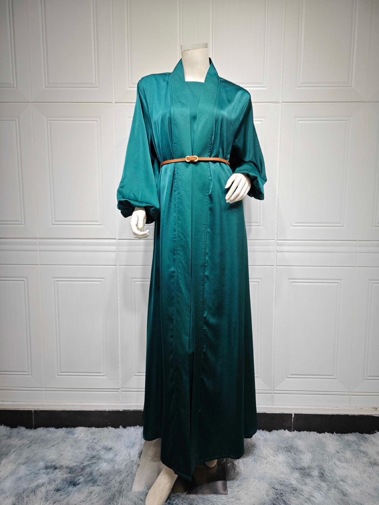 Mq103 Muslim Fashion Solid Color Abaya