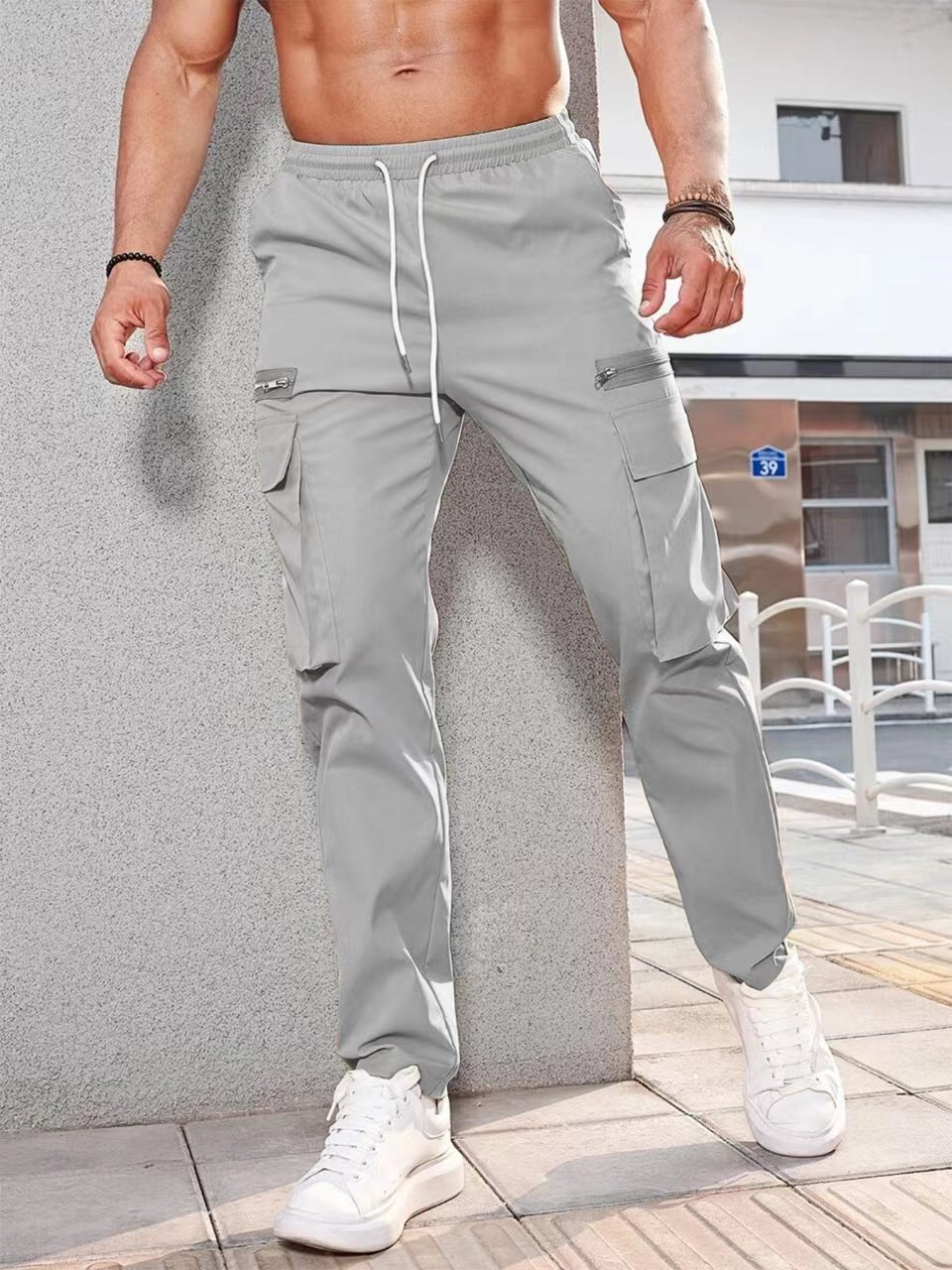 Cordwork Multi-Pocket Trousers