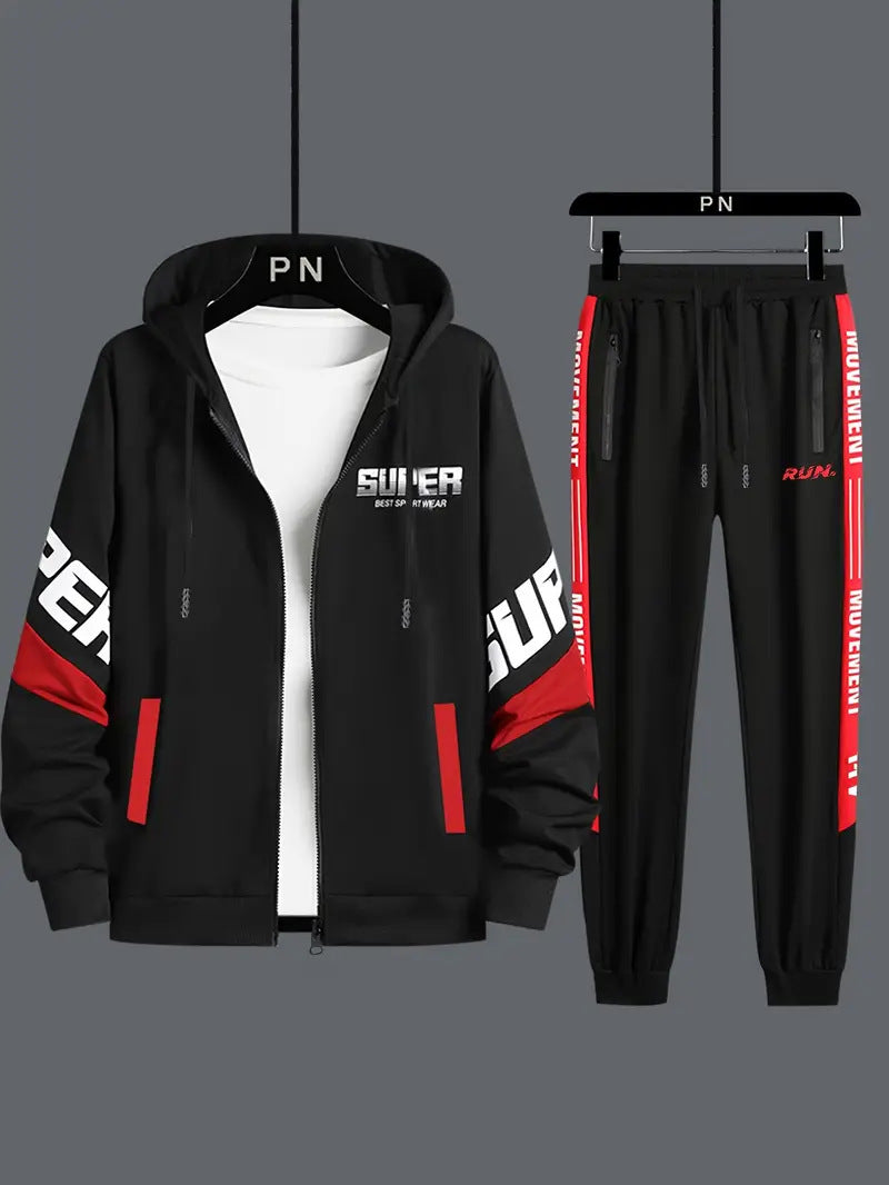 Printed Hooded Sweat Set