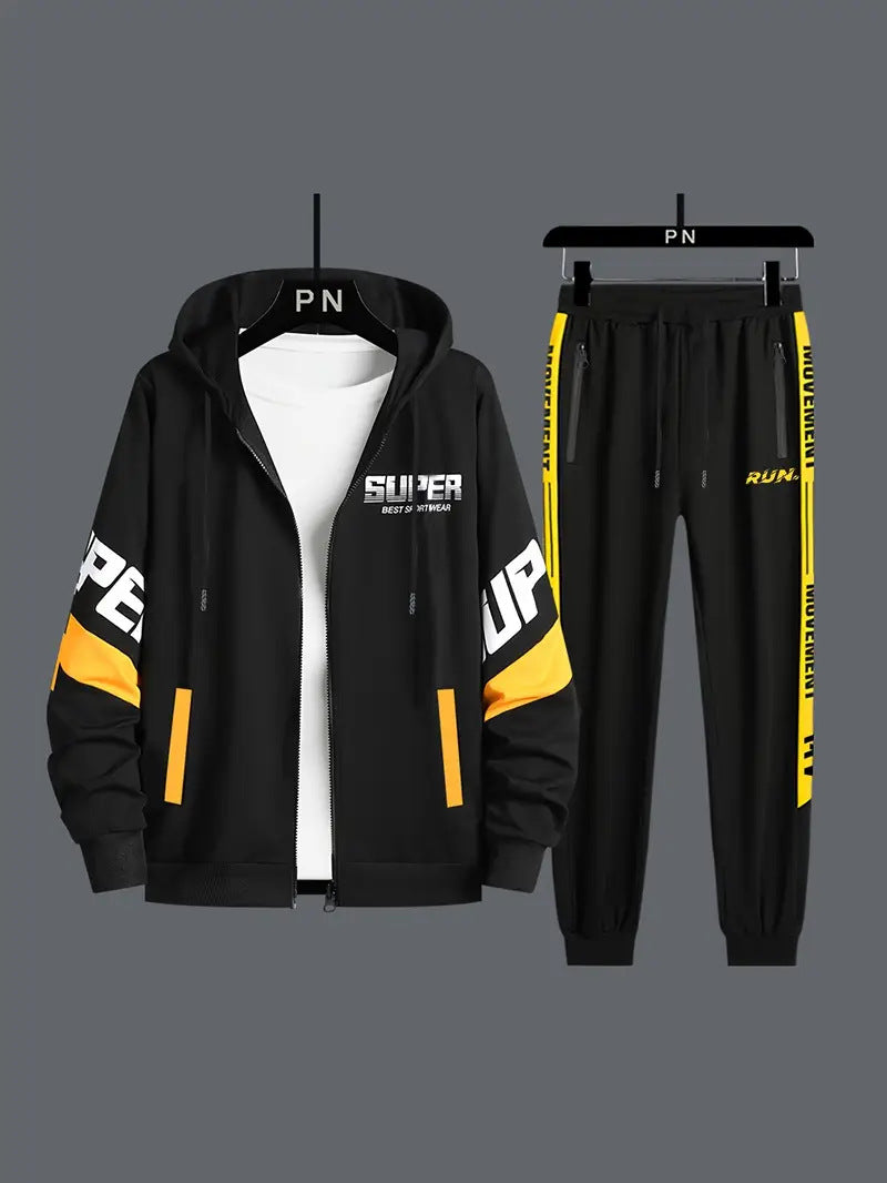 Printed Hooded Sweat Set