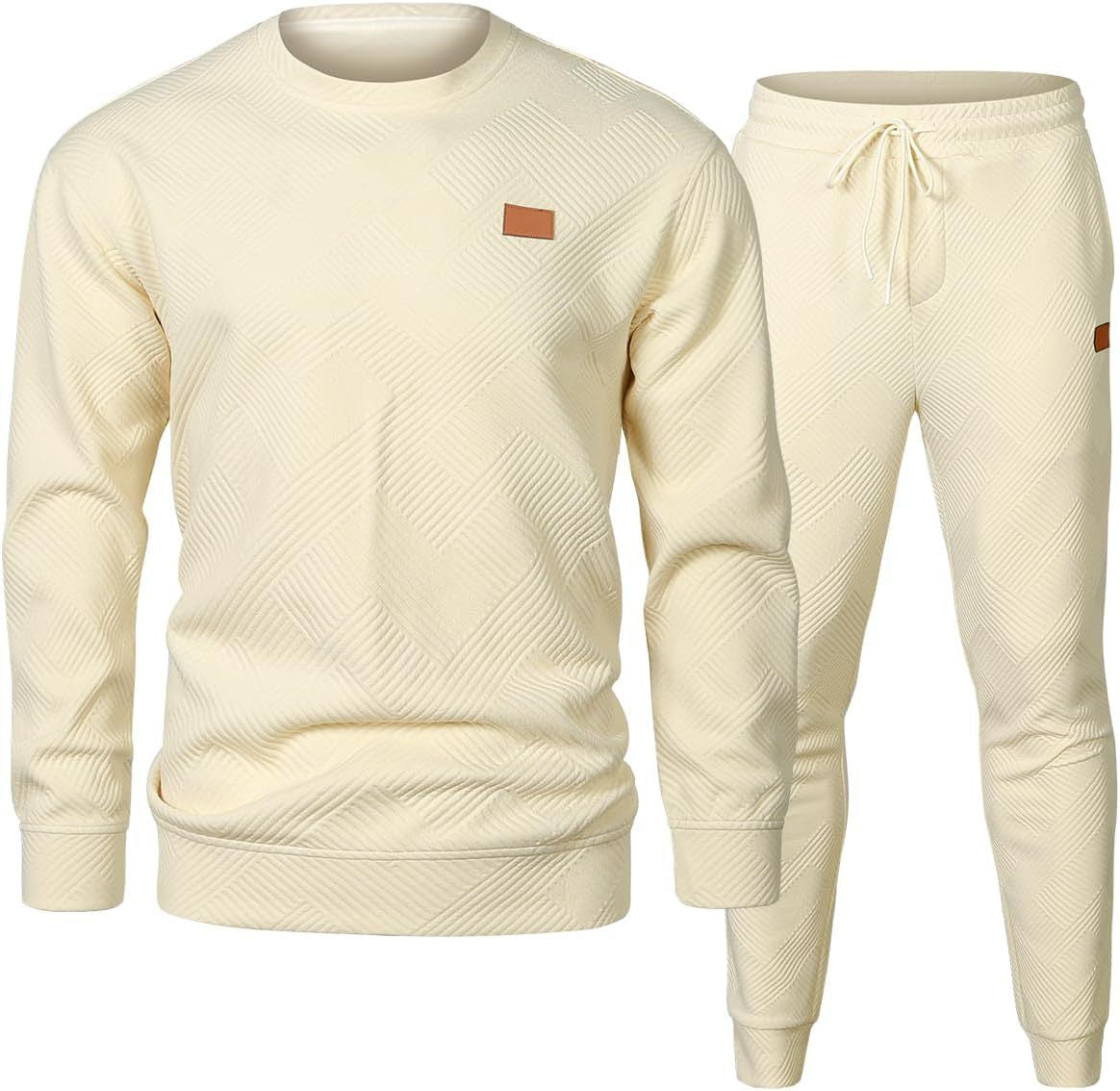 Crewneck Jacquard Knit Suit