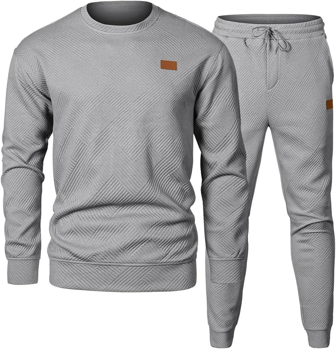 Crewneck Jacquard Knit Suit