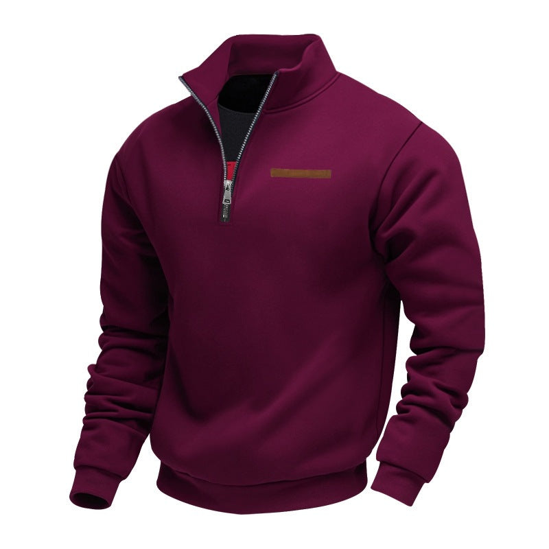 Half-Zip Loose Sweat