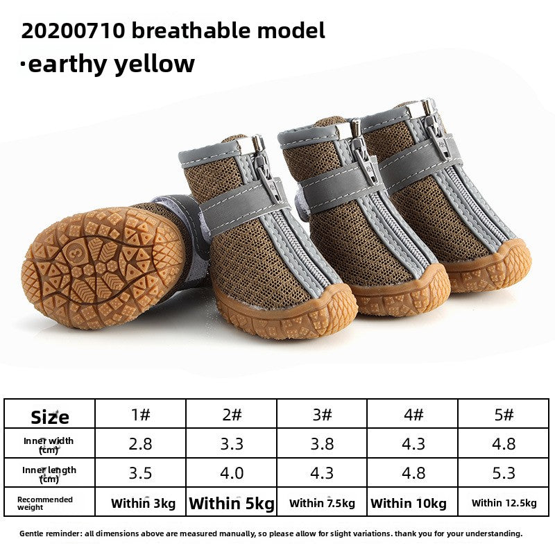 Breathable Non-Slip Pet Shoes(without logo)