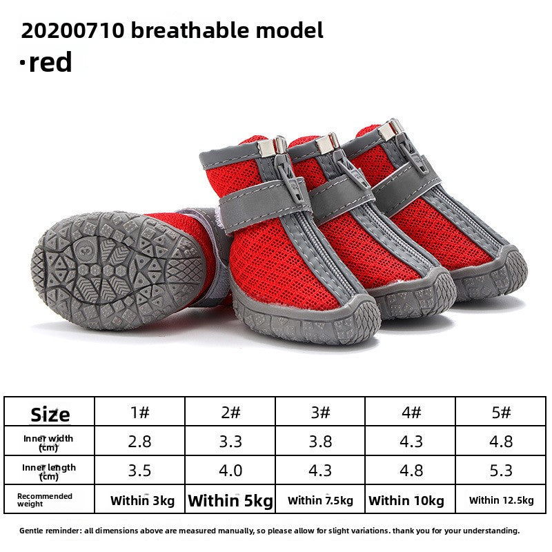 Breathable Non-Slip Pet Shoes(without logo)