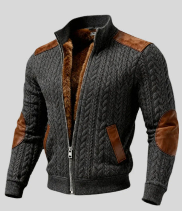 Padded Padded Jacket With Vertical Collar