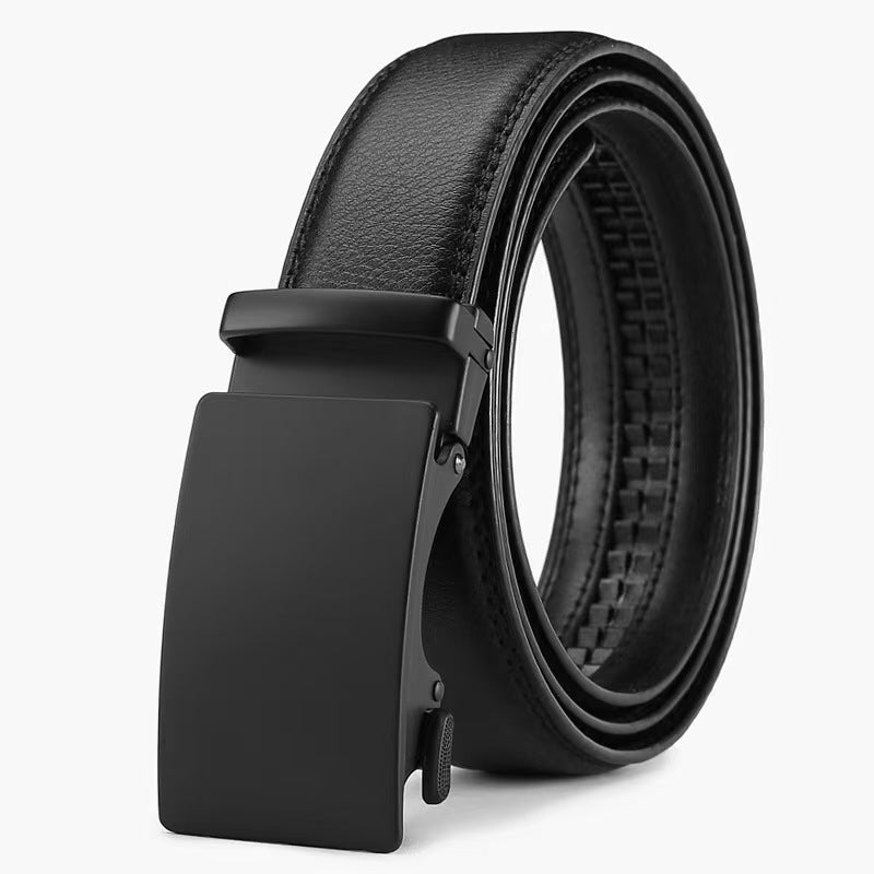 Two-Layer Cowhide Men'S Leather Automatic Belt
