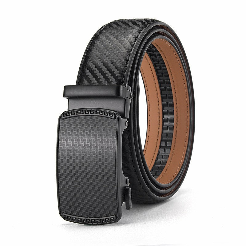 Two-Layer Cowhide Men'S Leather Automatic Belt