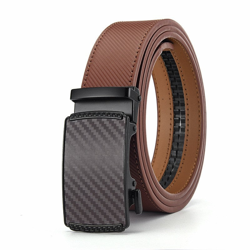 Two-Layer Cowhide Men'S Leather Automatic Belt
