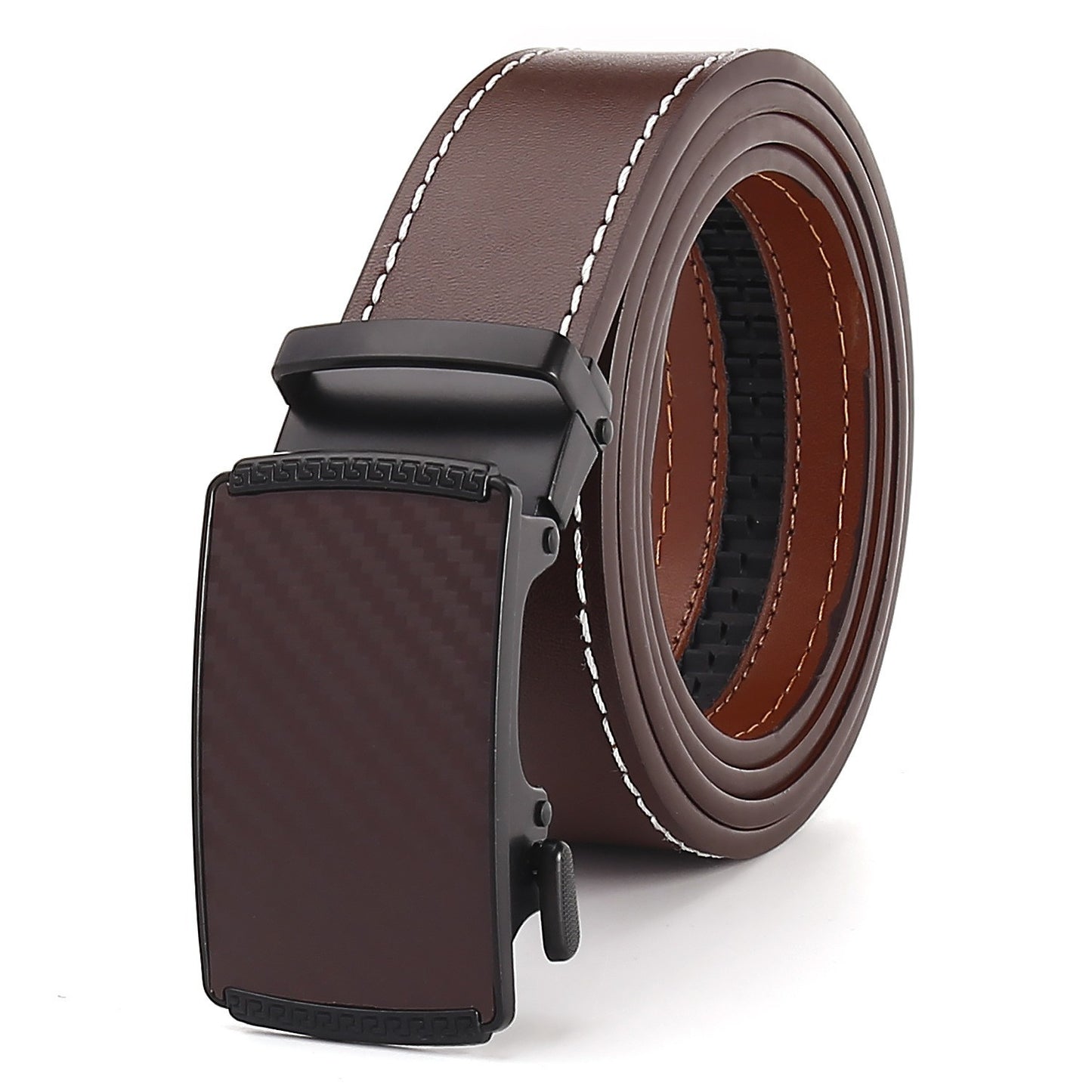 Two-Layer Cowhide Men'S Leather Automatic Belt