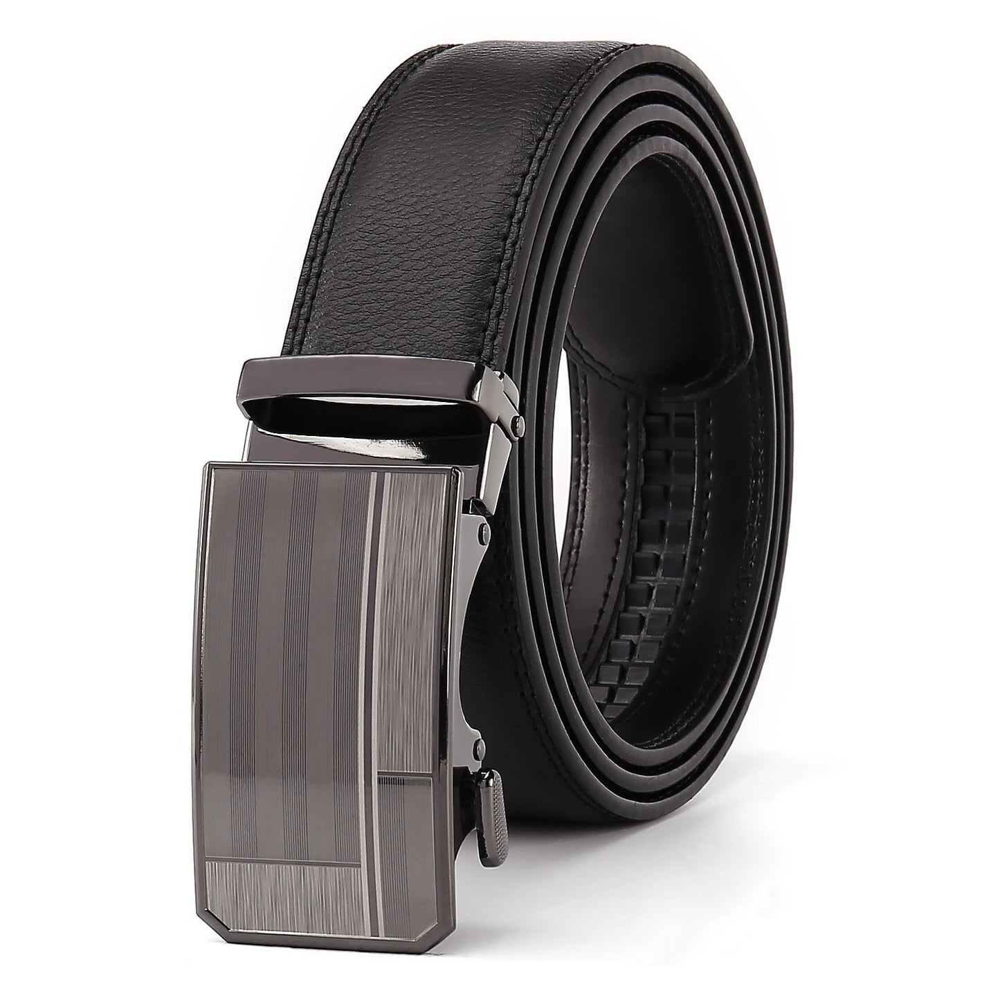 Two-Layer Cowhide Men'S Leather Automatic Belt