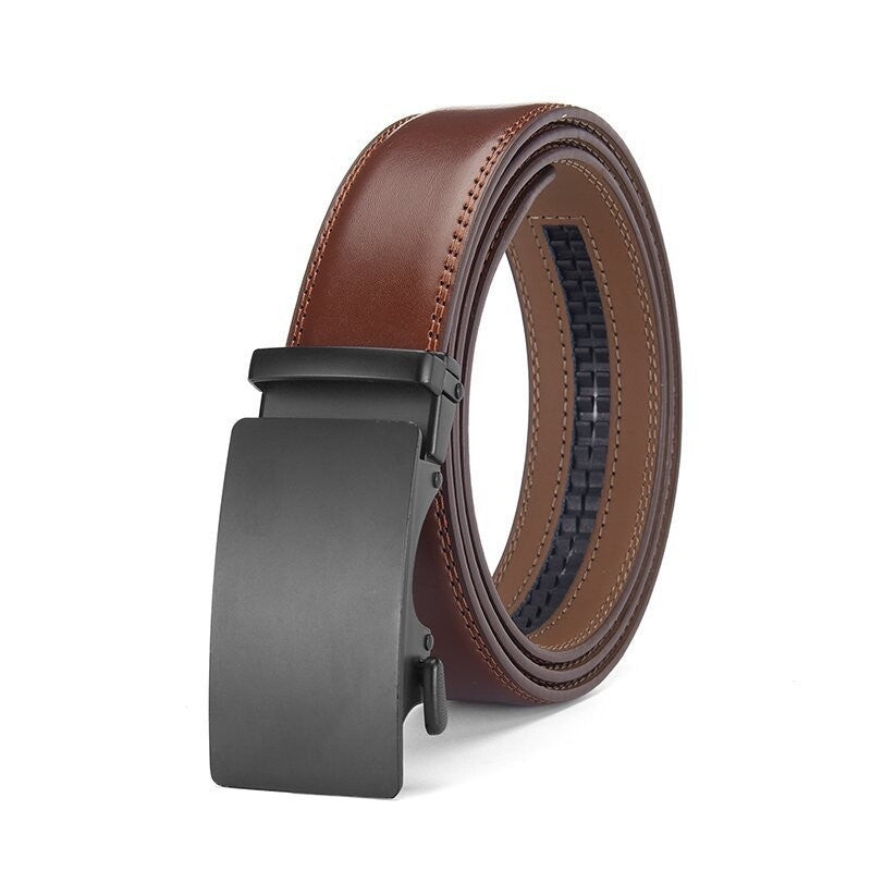 Two-Layer Cowhide Men'S Leather Automatic Belt