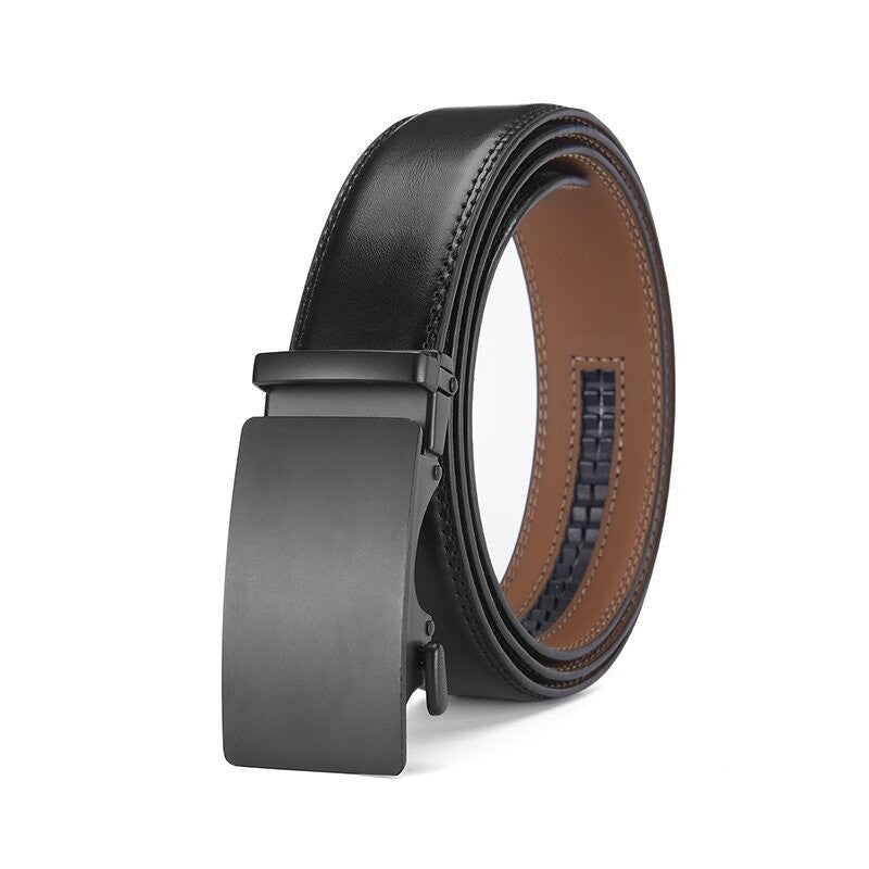 Two-Layer Cowhide Men'S Leather Automatic Belt
