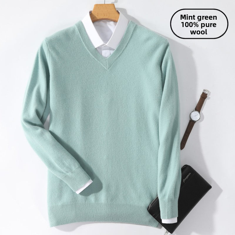 Men'S V-Neck Cardigan