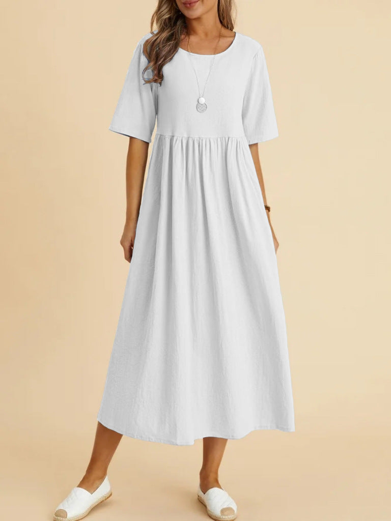 Round Neck Half Sleeve Dress