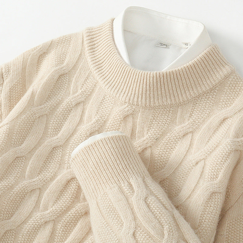 Plus Size Wool Twisted Sweater