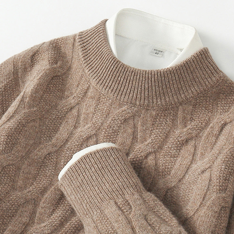 Plus Size Wool Twisted Sweater