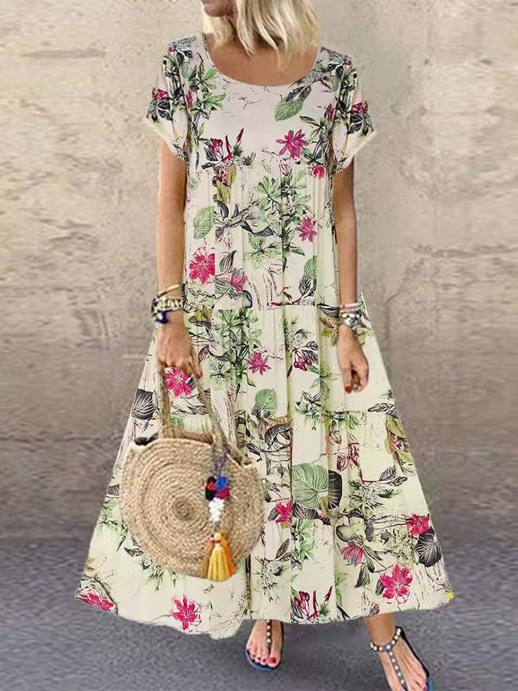 Women'S Short-Sleeved Dress