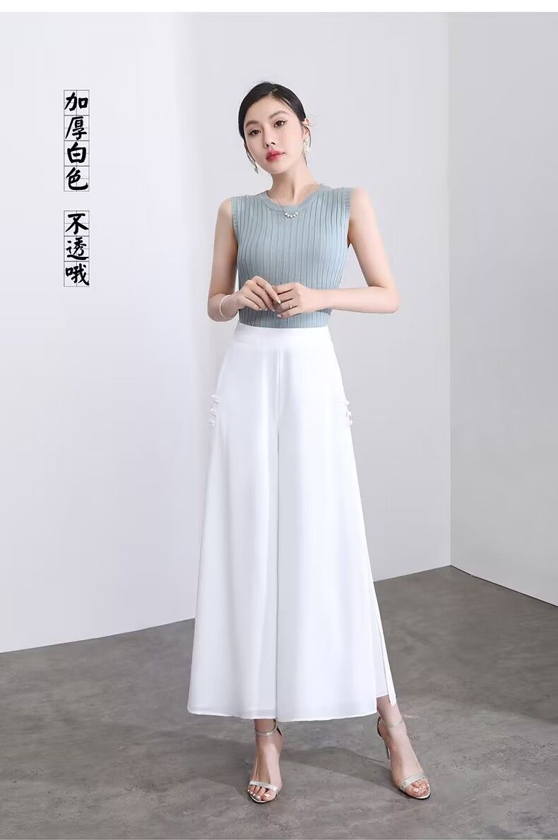 Dape Chiffon Cropped Pants