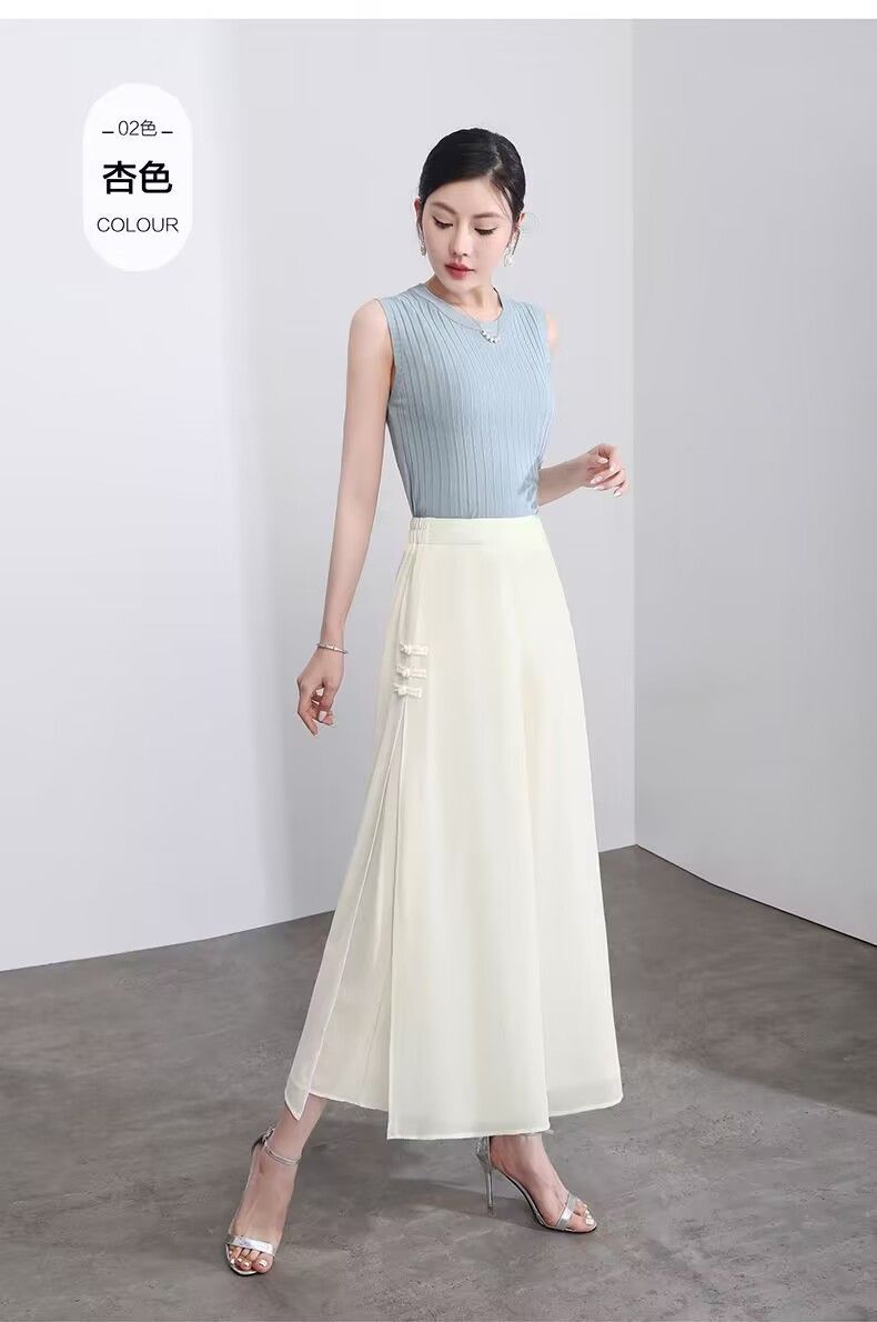 Dape Chiffon Cropped Pants