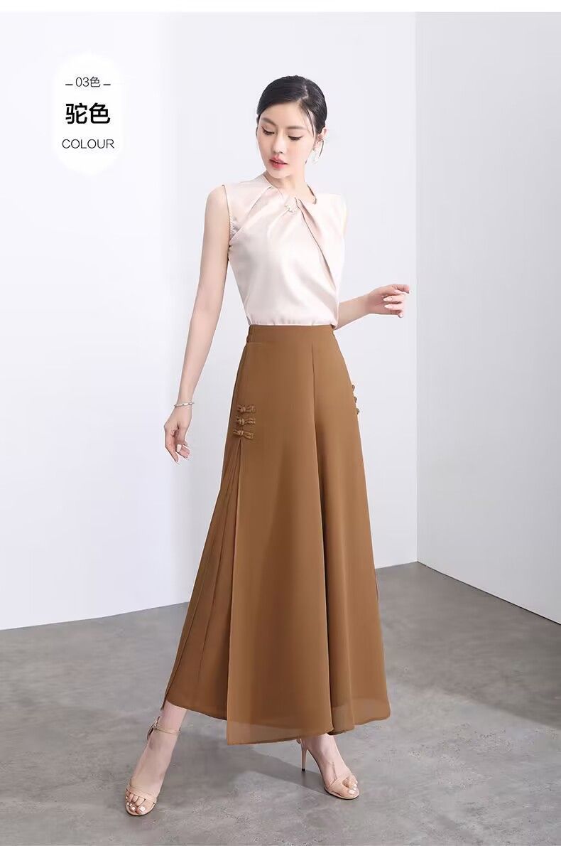 Dape Chiffon Cropped Pants