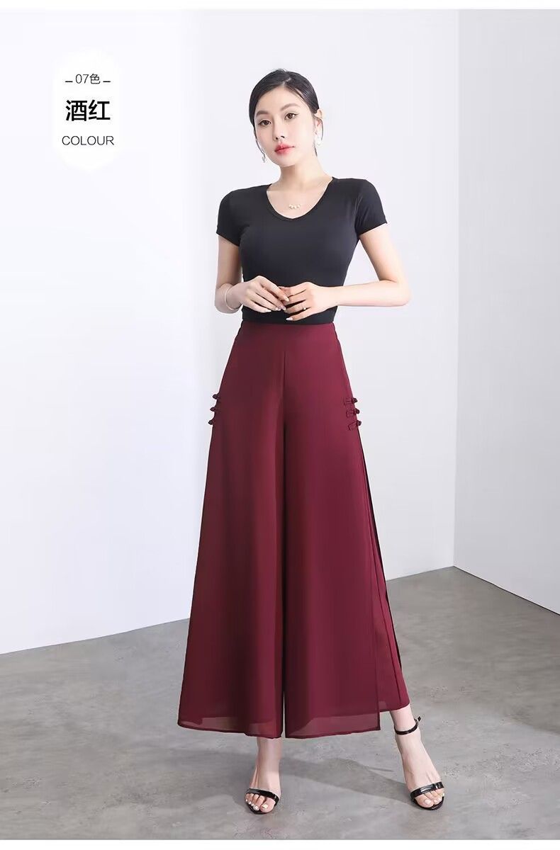 Dape Chiffon Cropped Pants