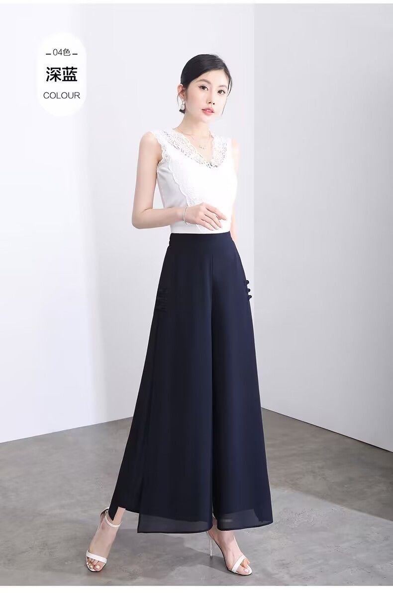 Dape Chiffon Cropped Pants