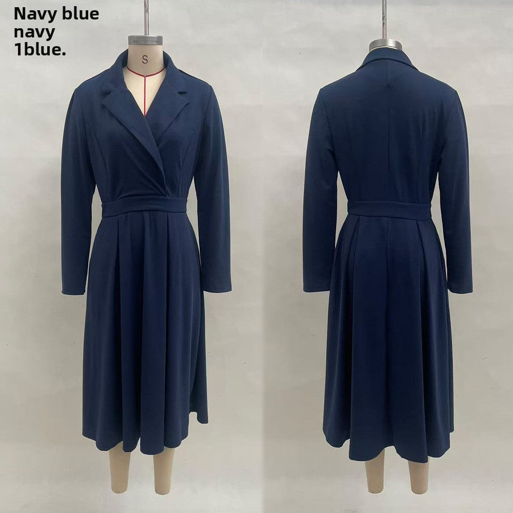 French V-Neck Banquet Dress