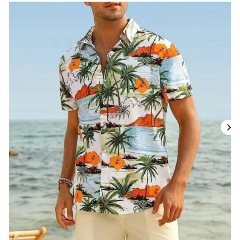 Short-Sleeved Lapel Shirt