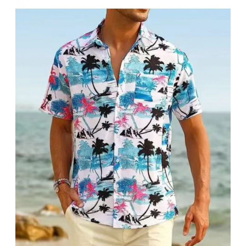 Short-Sleeved Lapel Shirt