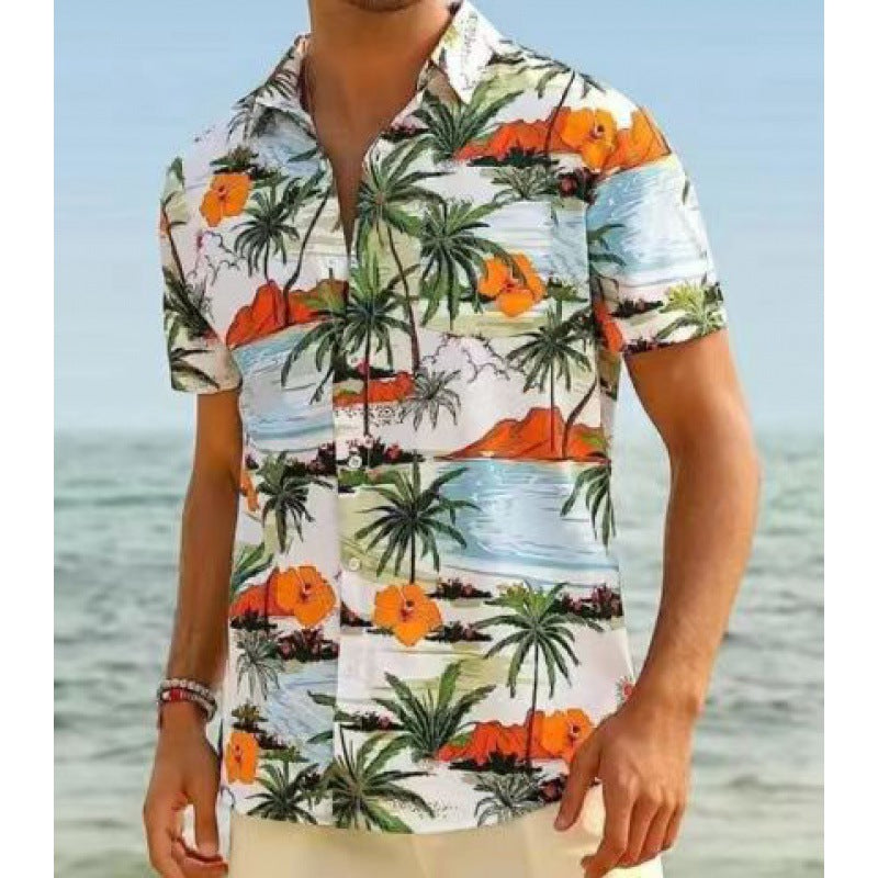 Short-Sleeved Lapel Shirt