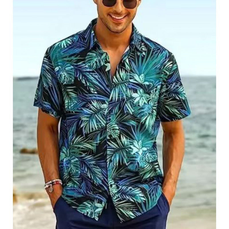 Short-Sleeved Lapel Shirt
