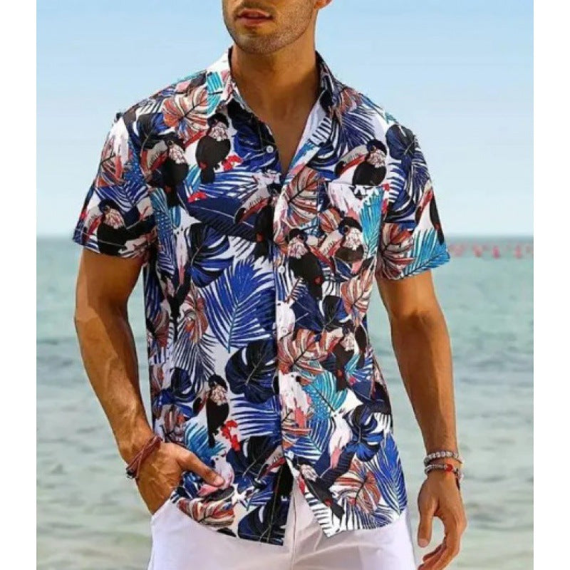 Short-Sleeved Lapel Shirt
