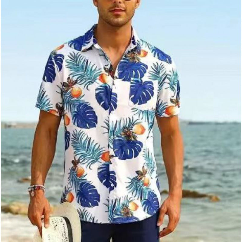Short-Sleeved Lapel Shirt
