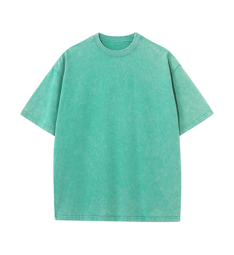 230g American Tide Brand Washed Old Cotton Short Sleeves