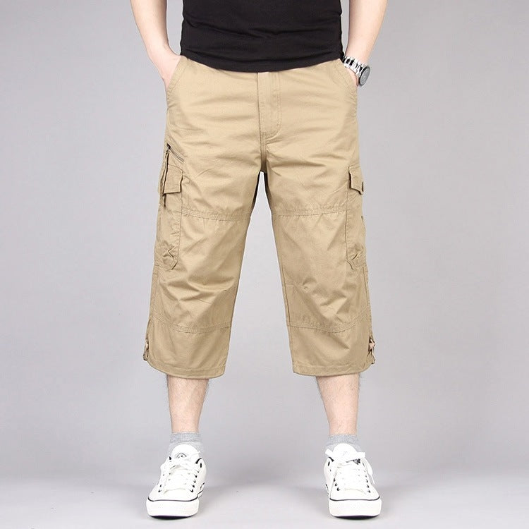 Cropped Pants Cordwork Pocket Pants