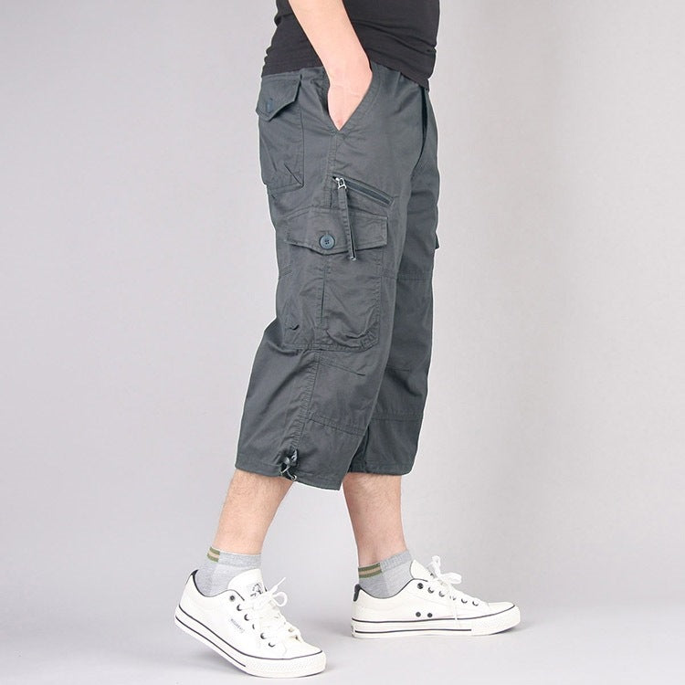 Cropped Pants Cordwork Pocket Pants