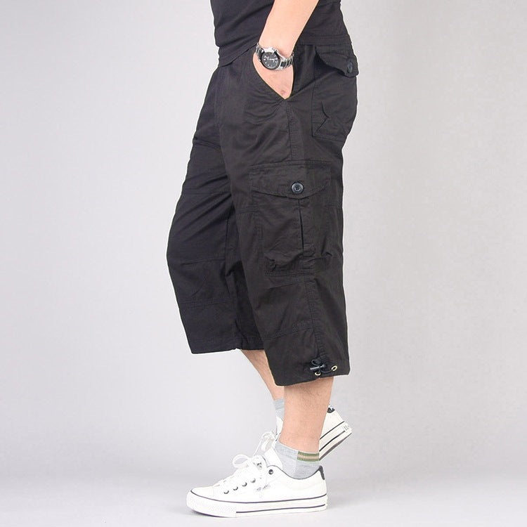 Cropped Pants Cordwork Pocket Pants